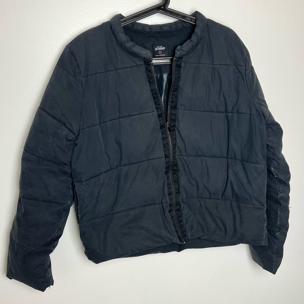 Kate Spade Saturday Charcoal Puffer Jacket